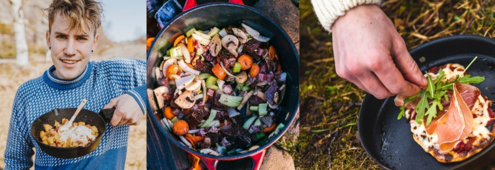 Mat på bål med eventyrgutten